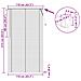 Tenda Veneziana Regolabile Grigio Argento 213 x 110 cm PVC - Foto miniatura 9