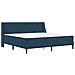 Struttura letto con materasso Blu 200 x 200 cm Velluto - Foto miniatura 3