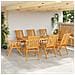 Set da Pranzo per Giardino 9 pcs Marrone - Foto miniatura 4