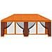 Gazebo con pareti laterali 6 x 3 m Arancione - Foto miniatura 3