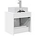 Mobile Lavabo da Parete Bianco 49,5 x 41 x 62,5 cm - Foto miniatura 4