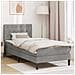Struttura letto con materasso Grigio chiaro 90 x 200 cm Velluto - Foto miniatura 2