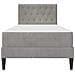 Struttura letto con materasso Grigio chiaro 90 x 200 cm Velluto - Foto miniatura 6