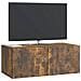 Mobile Porta TV da Muro Rovere Fumo 78,5 x 41 x 30 cm - Foto miniatura 2