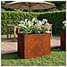 Vaso da giardino Ruggine 60 x 30 x 50 cm Acciaio Corten - Foto miniatura 2
