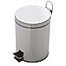 Pattumiera Acciaio Cromato Con Pedale 5 Lt Cestello Removibile Rifiuti P1580005 - Foto miniatura 7