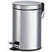 Pattumiera Acciaio Cromato Con Pedale 5 Lt Cestello Removibile Rifiuti P1580005 - Foto miniatura 3
