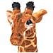 Giraffa in Peluche in Piedi Marrone e Gialla XXL - Foto miniatura 3