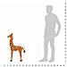Giraffa in Peluche in Piedi Marrone e Gialla XXL - Foto miniatura 5