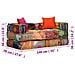 Divano Letto Modulare A 2 Posti In Tessuto Patchwork - Foto miniatura 10