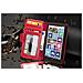 Custodia Compatibile Con Nokia Lumia 929 / 930 In Rosso Cremisi - Coperchio Protettivo Con Chiusura Magnetica E 3 Slot Per Carte - Foto miniatura 3