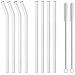 Smoothie Set Di 8 Cannucce Di Vetro Riutilizzabili Trasparenti - Foto miniatura 2