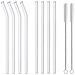 Smoothie Set Di 8 Cannucce Di Vetro Riutilizzabili Trasparenti - Foto miniatura 1