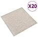 Quadrotte di Moquette 20 pz 5 m² 50x50 cm Beige Chiaro - Foto miniatura 1