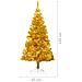 Albero Di Natale Artificiale Con Supporto Oro 120 Cm Pet - Foto miniatura 9