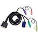2L1701P, Nero, CS228, CS428, DB-25, PS / 2, PS / 2, VGA - Foto miniatura 2