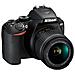 Fotocamera D3500 + AF-S 18-105 mm 1:3.5-5.6G ED VR Kit fotocamere SLR 24.2MP CMOS 6000 x 4000Pixel Nero - Foto miniatura 2