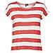 Vmwide Stripe S / l Top Ga Noos T-shirt, Goji Berry / stripes: snow White, S Donna - Foto miniatura 1