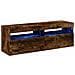 Mobili Porta TV con Luci LED 2 pz Rovere Fumo 60x35x40 cm - Foto miniatura 6