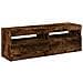 Mobili Porta TV con Luci LED 2 pz Rovere Fumo 60x35x40 cm - Foto miniatura 7