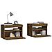 Comodini 2 pz con Luci LED Rovere Fumo 60x35x40 cm - Foto miniatura 5