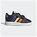Hp8918 Grand Court 2.0 Sneakers Scarpe Junior Pelle Nero Multicolor Nero 22 - Foto miniatura 1