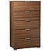 Cassettiera 5 Cassetti Tinta Noce - Foto miniatura 1