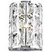 Applique Da Parete Moderno Gelid Metallo Cromo Cristallo 1 Luce E27 60w - Foto miniatura 2