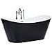 Vasca Da Bagno Freestanding Antigua 180 X 78 Cm Nero - Foto miniatura 5