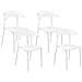 Set Di 4 Sedie Bianche Gubbio - Foto miniatura 5