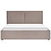 Letto Matrimoniale Tessuto Grigio Tortora Con Contenitore 180 X 200 Cm Moissac - Foto miniatura 3