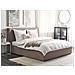 Letto Matrimoniale Tessuto Grigio Tortora Con Contenitore 180 X 200 Cm Moissac - Foto miniatura 1