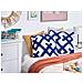 Set Di 2 Cuscini Hazel Cotone 45 X 45 Cm Bianco Trama Geometrica - Foto miniatura 1