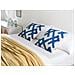 Set Di 2 Cuscini Hazel Cotone 45 X 45 Cm Bianco Trama Geometrica - Foto miniatura 8