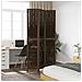 Divisorio Ambienti 3 Pannelli Marrone Scuro Massello Paulownia - Foto miniatura 3