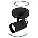 Spot Contemporaneo Sorego In Acciaio Nero 1 Luce Gu10 3w Ip20 - Foto miniatura 3