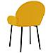 Sedie Da Pranzo 2 Pz Gialle In Velluto - Foto miniatura 5