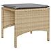 Divano Giardino 2 Posti con Tavolo e Sgabelli Beige Polyrattan - Foto miniatura 8