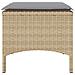 Divano Giardino 2 Posti con Tavolo e Sgabelli Beige Polyrattan - Foto miniatura 9