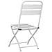 Sedie da Giardino Pieghevoli 2 pz Bianche in Acciaio - Foto miniatura 7