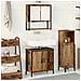 Set di mobili da bagno 2 pezzi in legno vecchio e legno ingegnerizzato - Foto miniatura 2