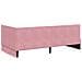 Cornice del letto ad angolo Rosa 100 x 200 cm Velluto - Foto miniatura 7