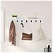 Appendiabiti a muro Bianco 100 x 10.5 x 18 cm Legno multistrato - Foto miniatura 2