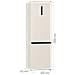 RB434N4CRE frigorifero con congelatore Libera installazione 331 L E Crema - Foto miniatura 5