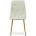 Sedia imbottita TYRA - Elegante beige per soggiorno x 4 - Foto miniatura 3