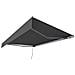 Adro Tenda Da Sole Manuale 3,95 X 3 M In Alluminio Con Telo Grigio - Foto miniatura 1