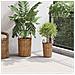 Cesto per Piante con archiviazione 2 pcs Marrone Rattan Kubu - Foto miniatura 3