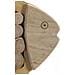 Decorazione In Metallo E Legno Pesce-marrone-legno-42,5x2x28,5 Cm - Foto miniatura 4