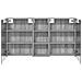 Set di Armadi da Bagno con lo scaffale 3 pcs 130 x 14,5 x 70 cm - Foto miniatura 7