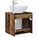 Mobile Lavabo da Parete Legno antico 49,5 x 44,5 x 65 cm - Foto miniatura 4
